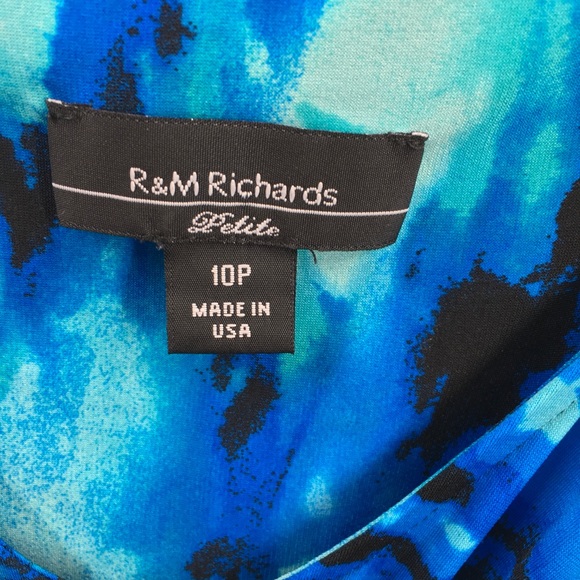 R & M Richards Blue Watercolor Maxi … - Picture 5 of 9